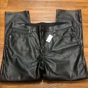 NWT Gap vintage slim high rise faux leather pants